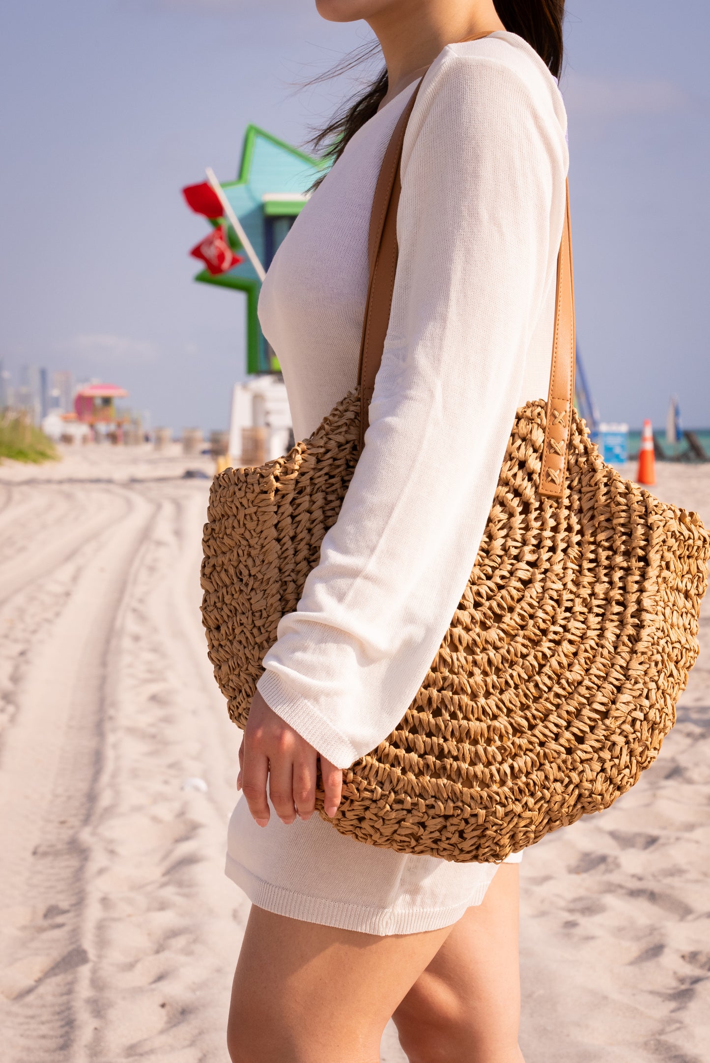 Straw Beach Bag